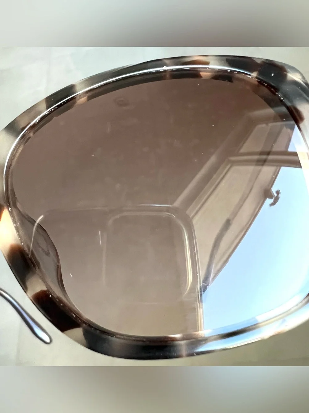 PRADA SPR 12X-F Cat Eye Brown Gradient Lens Tortoise Gold Metal Frame Sunglasses